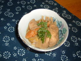 がんもの筍入りの含め煮