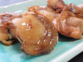 タカラ本みりんを使って♪ホタテの照り焼き
