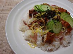 鰻・みょうが・新生姜のちらし寿司