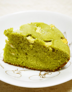 炊飯器抹茶ケーキinホワイトチョコ♪