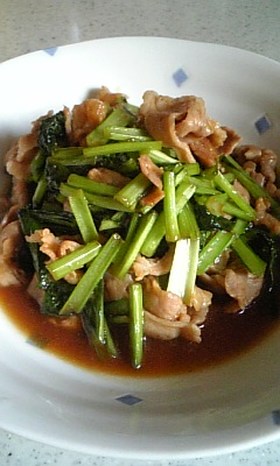 小松菜のオイスターソース炒め