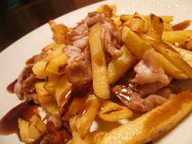 超簡単♪じゃがいもと豚肉の炒め物