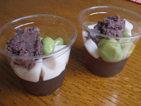 ほうじ茶ゼリーパフェ