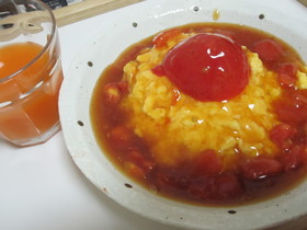 トマト天津飯
