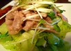 豚肉の生姜焼き、キャベツのせ