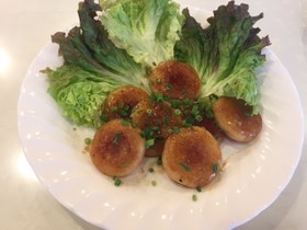 甘辛！もちもちじゃがいももち♡