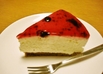 市販ゼリーで♪ハスカップレアチーズケーキ