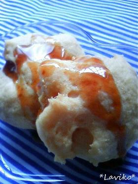 レンジ使用＊豆腐とＨＭでもちもち蒸しパン
