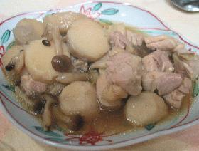 里芋と鶏としめじの煮物
