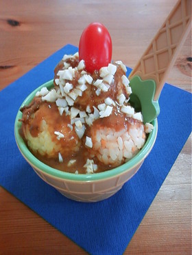 アイスパフェ風カレー