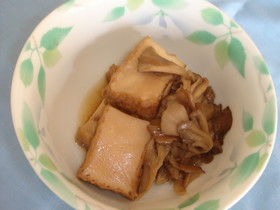まいたけと厚揚げの煮物
