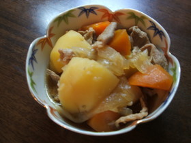 圧力鍋で簡単肉じゃが
