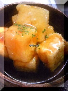 簡単揚げ豆腐の和風あん