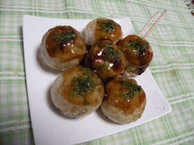 小麦、卵なし。米粉で「たこ焼き」
