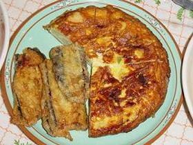 玉ねぎとジャガイモのオムレツ(frittata di cipolla e patate)