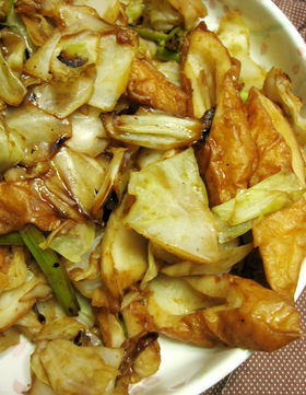 ちくわの焼き肉のたれ炒め
