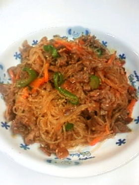 牛肉 春雨お野菜の焼き肉のタレ炒め☆