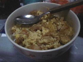 から揚げ親子丼