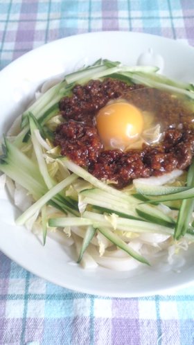 具のソース簡単５分！うどんジャージャー麺