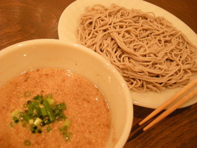 ゴマ味噌生姜だれの蕎麦