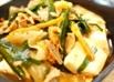 ニラと豆腐でキムチ煮♪