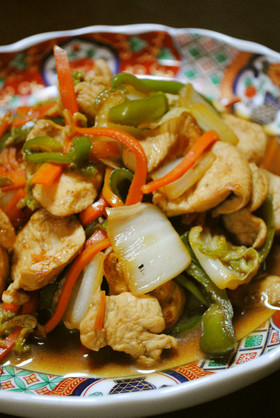鶏野菜炒め