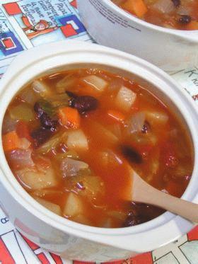 お豆入りミネストローネ