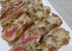 焼きちくわの紅生姜入り磯辺揚げ