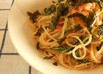 たらこと水菜のパスタ