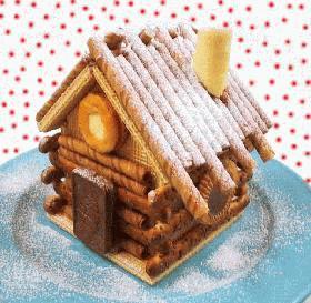 クリスマスにぴったりなお菓子の家はこんな感じ!?