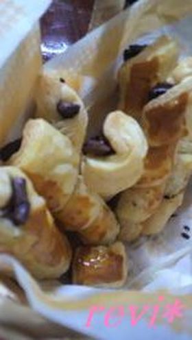 ✿冷凍パイシートでチョコクロもどき✿