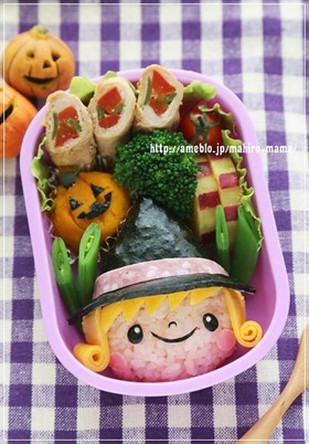 ハロウィン キャラ弁 魔女っ子ちゃん By Momo ハロウィン料理 クックパッドで話題のレシピ Naver まとめ