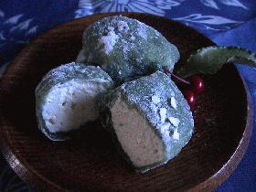 和洋折衷☆チーズケーキの餅包み～抹茶風味♪～