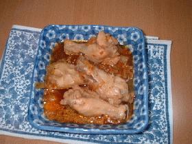 鶏とキムチの煮物