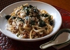 納豆と刻みうどんのごま油焼き