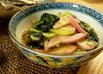 節約・青菜とかまぼこのオイスター炒め