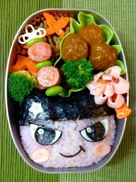 キャラ弁☆くろまめっち(たまごっち)☆