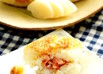 我が家の焼おにぎり♬チーズベーコン