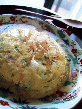 もっちり蒸し豆腐あんかけ。