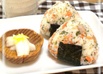 鮭と大葉のおにぎり〜ごま油風味♬