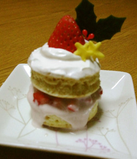 赤ちゃんのクリスマスケーキ♪