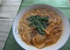寒い日には…豚キムチにゅうめん♪
