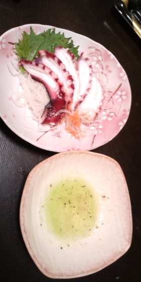 速攻☆タコの刺身の食べ方