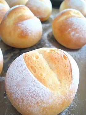 HBで作る*ミルクたっぷりプチパン*