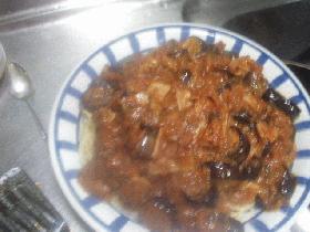 茄子とベーコンのスパゲティ