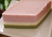 雛祭りに☆ 菱餅風　豆腐ゼリー