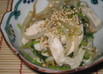 もやしと鶏むね肉のからしあえ