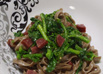 菜の花とベーコンの☆蕎麦ぺペロン