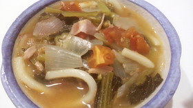うどんinトマトスープ♪