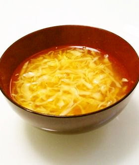 キャベツの千切りで♪お味噌汁